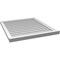 Ekena Millwork Vertical Surface Mount PVC Gable Vent w/ 2"W x 2"H , Brickmould Sill Frame, 30"W x 34"H GVPVE30X3403SN - alternate 5